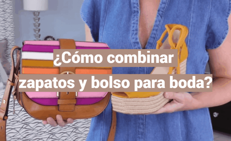 ¿Cómo combinar zapatos y bolso para boda?